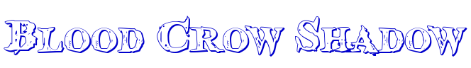 Blood Crow Shadow шрифт
